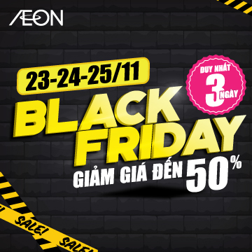 AEON Black Friday 2018 giảm giá đến 50%