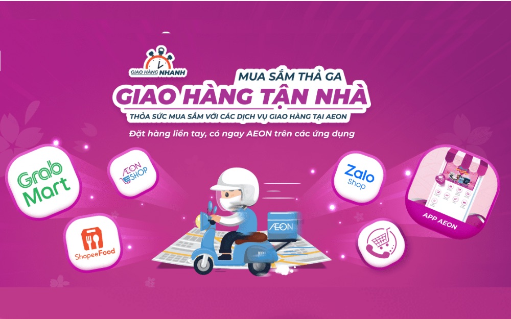 Mua sắm đồ gia dụng Nhật qua app AEON nhanh chóng, tiện lợi