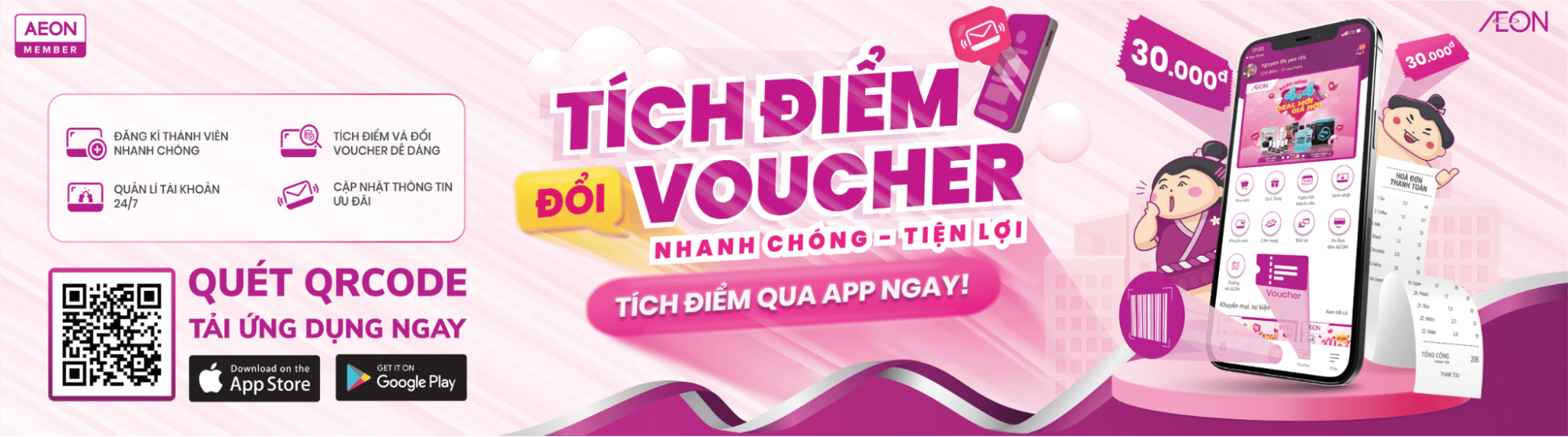 Mua sắm trực tuyến qua ứng dụng AEON VietNam mang lại nhiều lợi ích tuyệt vời cho khách hàng