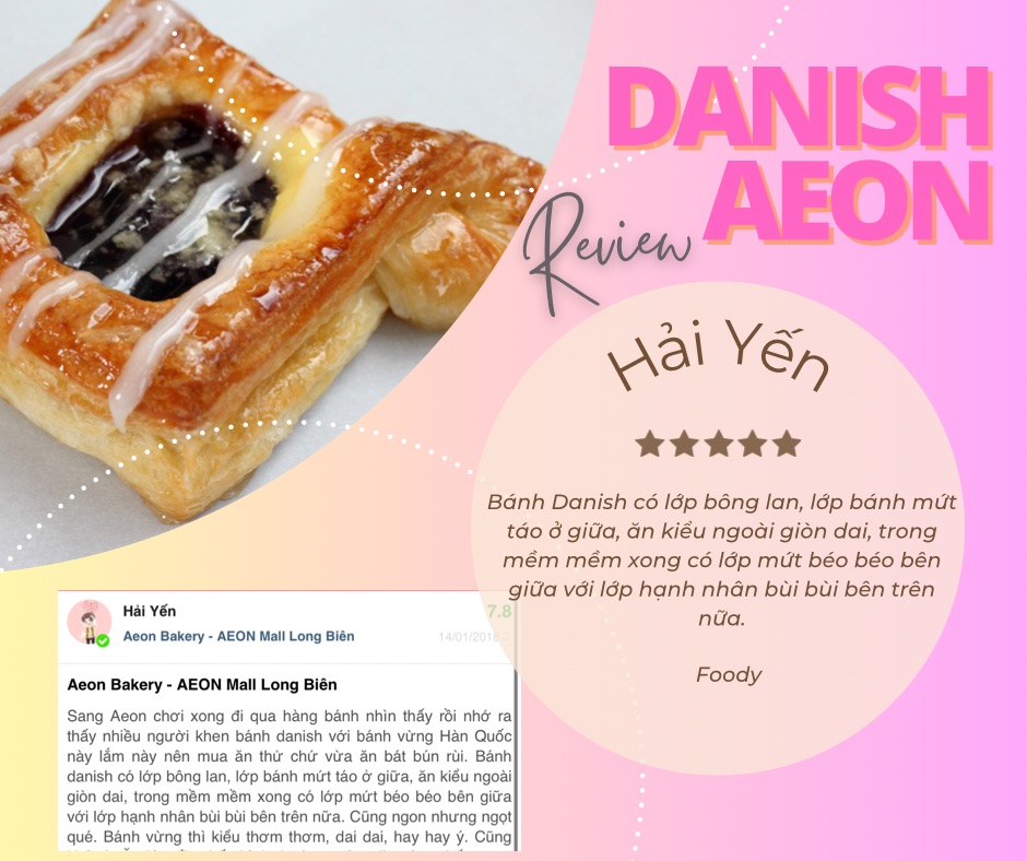 Phản hồi tích cực của khách hàng về bánh Danish Đan mạch