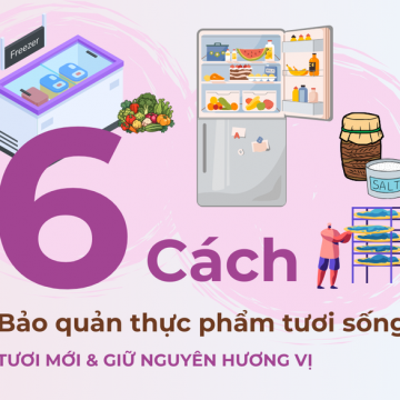 Những cách bảo quản thực phẩm tươi sống hiệu quả