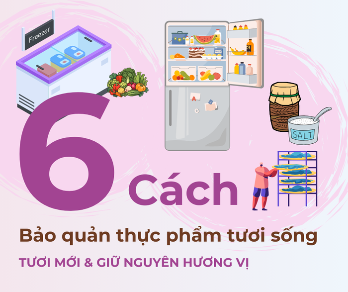 Những cách bảo quản thực phẩm tươi sống hiệu quả