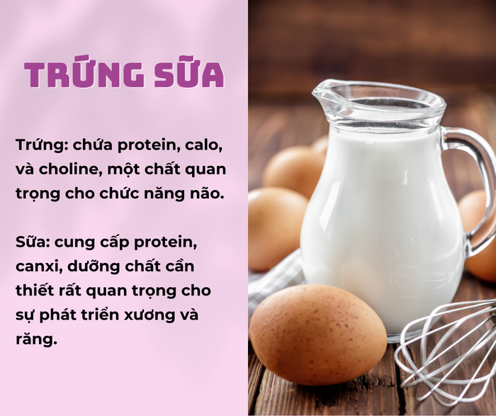 Dùng liều lượng trứng và sữa phù hợp để tận dụng tối ưu giá trị dinh dưỡng của loại thực phẩm này