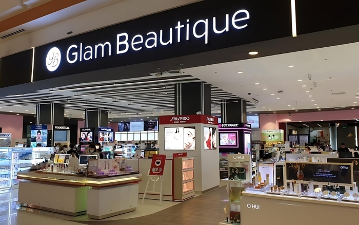 Cửa hàng Glam Beautique tại tầng trệt TTTM AEON Bình Dương Canary 