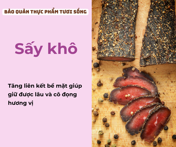 Phương pháp sấy khô tạo ra những món ăn ngon hương vị hấp dẫn