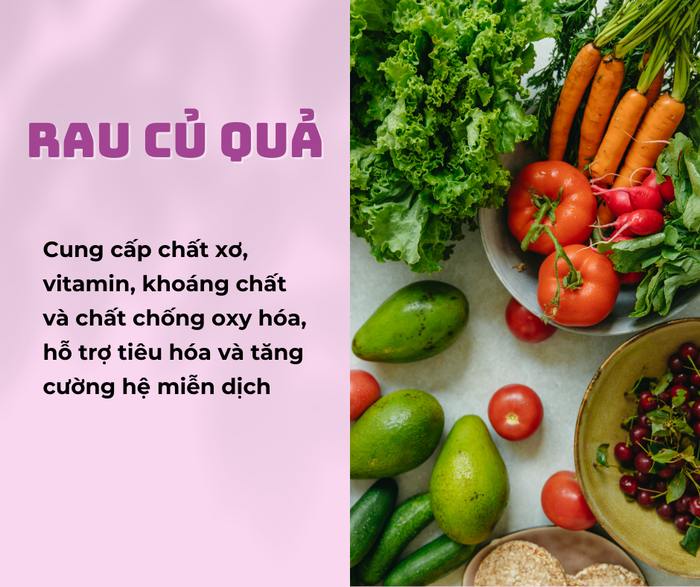 Rau, củ, quả là loại thực phẩm không thể thiếu trong mỗi bữa ăn hàng ngày