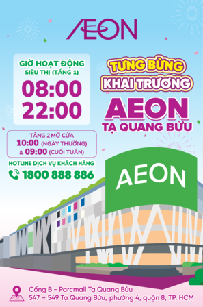 KHAI TRƯƠNG AEON TẠ QUANG BỬU