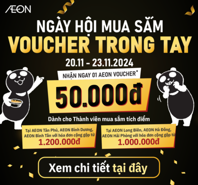 NGÀY HỘI MUA SẮM , VOUCHER TRONG TAY