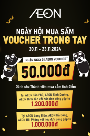 NGÀY HỘI MUA SẮM , VOUCHER TRONG TAY