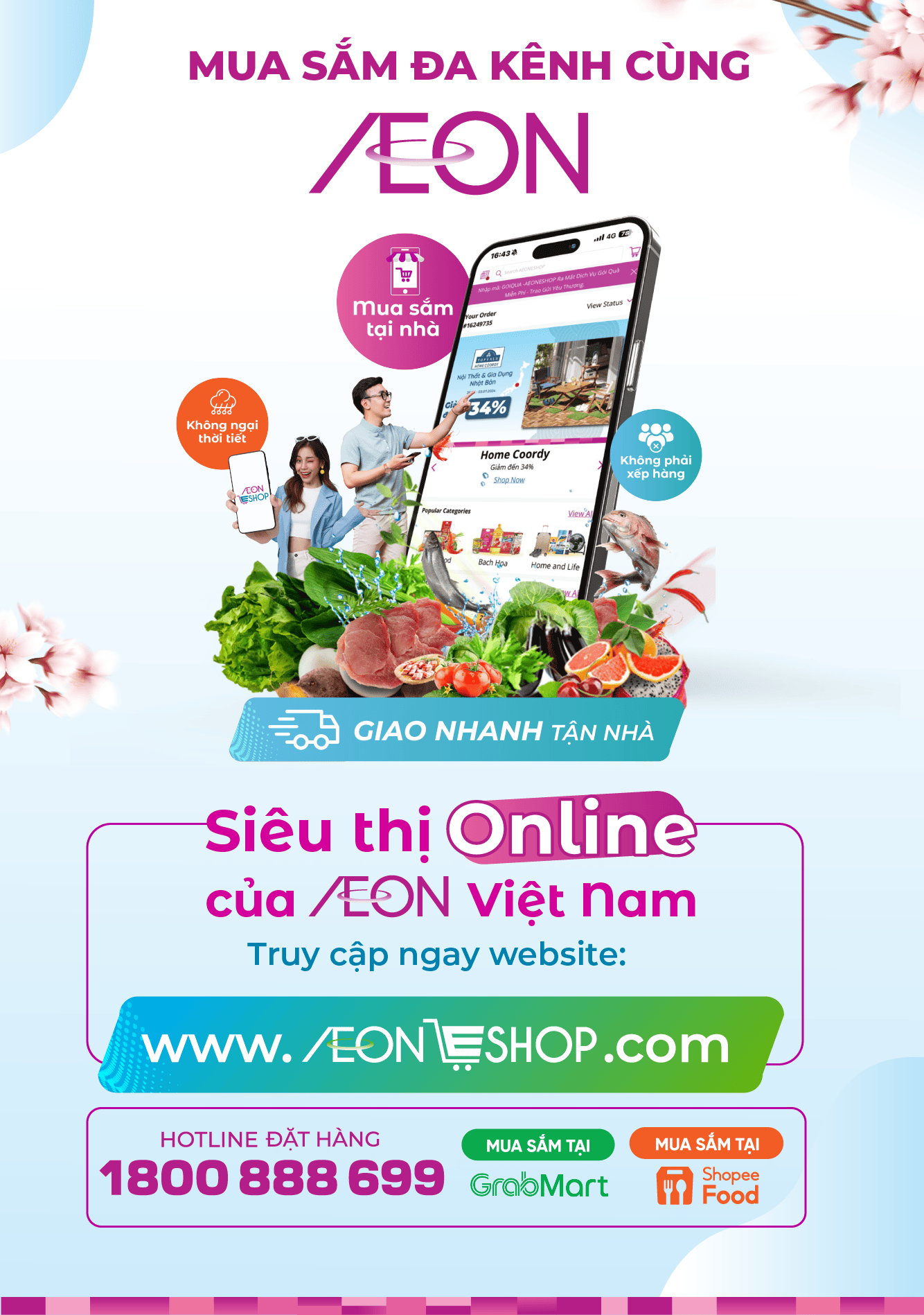 Mua sắm online giao hàng tận tay