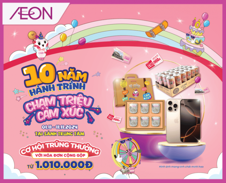 KỈ NIỆM 10 NĂM AEON BÌNH DƯƠNG CANARY