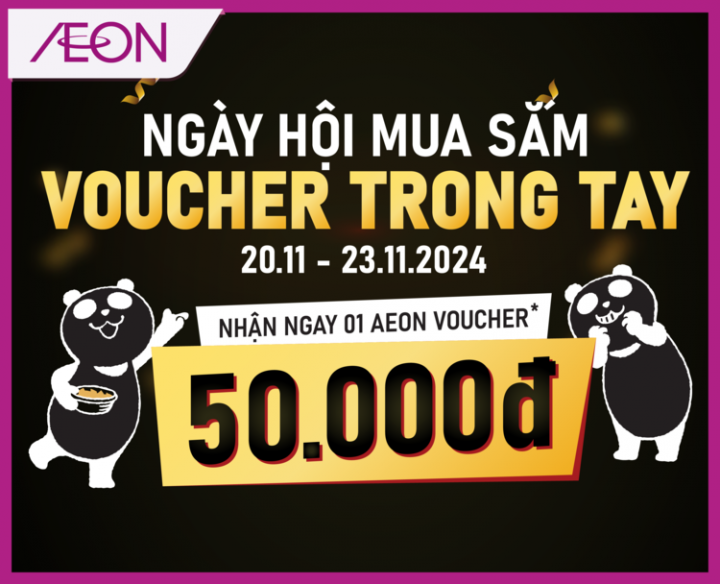 NGÀY HỘI MUA SẮM , VOUCHER TRONG TAY