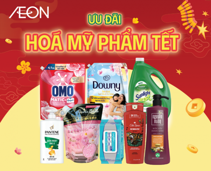 ƯU ĐÃI HOÁ MỸ PHẨM TẾT 2025 TẠI AEON