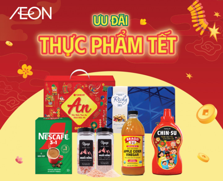 ƯU ĐÃI THỰC PHẨM TẾT 2025 TẠI AEON