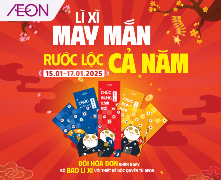 LÌ XÌ MAY MẮN, RƯỚC LỘC CẢ NĂM